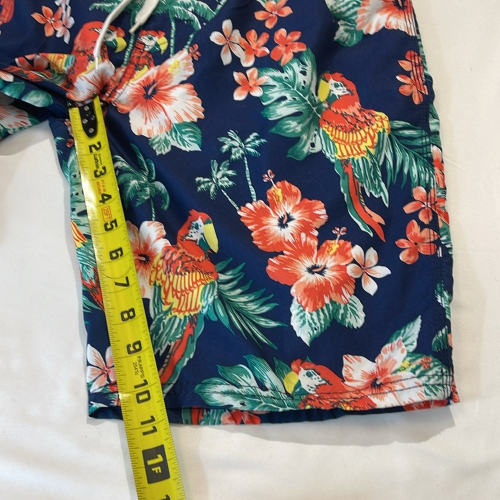 KANU SURF SIZE M Tropical Blue Floral Men's Swim Shorts - Picture 2 of 6